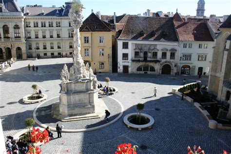 Sopron Fő tér panoráma