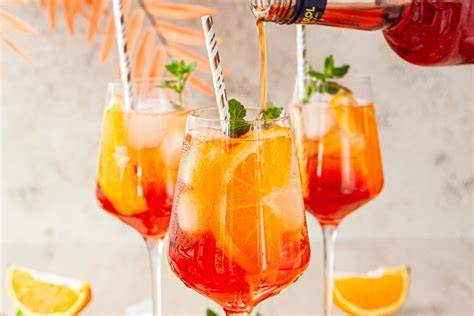 vizuális áttekintés a spritz készítéséről