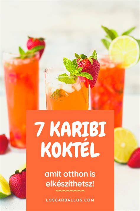 karibi koktél bemutató infografika