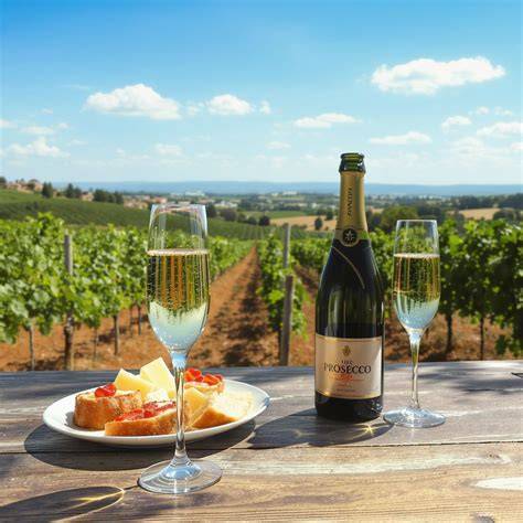 Prosecco régiók térképe és DOC/DOCG címkék