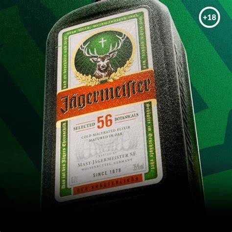 Jägermeister aranyszarvas címke részlet