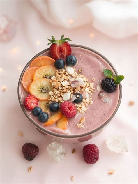 tropical smoothie vizuális recept tál