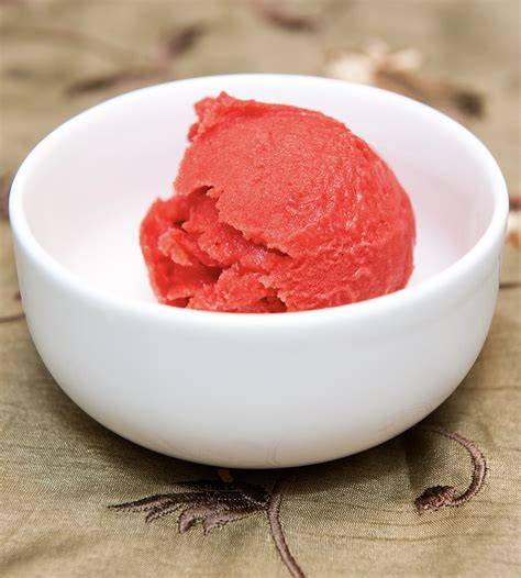 stílusos sorbet ábrázolás fényképpel