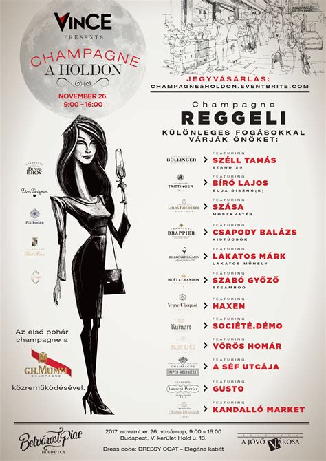 VinCE Champagne Holdon rendezvény plakát