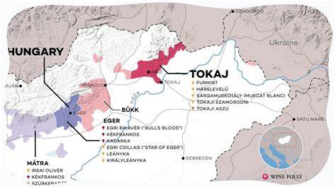 Tokaj borvidéke and terroir map