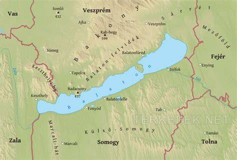balaton borvidékei és borkóstolók térképe