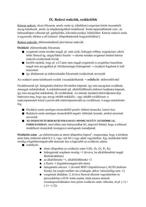 oxidációs reakciók és alkoholdesziktív mintázat