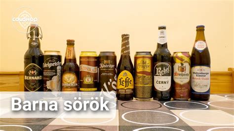 Infografika a barna sörök típusairól