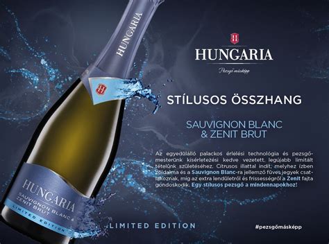 Hungaria pezsgő palack