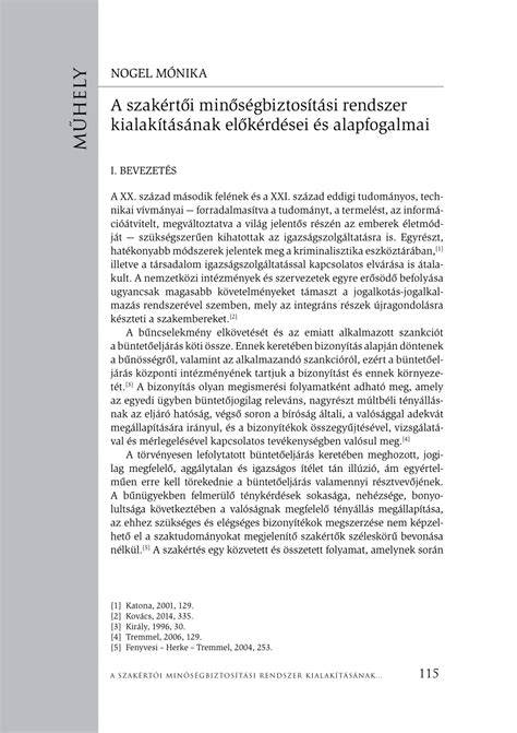 Minőségbiztosítási rendszer idővonal