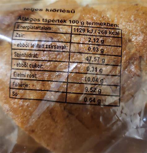 Kenyaérzékelhető rostos teljes kiőrlésű kenyér infografika