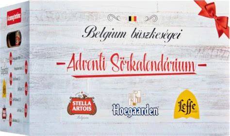 belga sörkalendárium vizuális ábrája