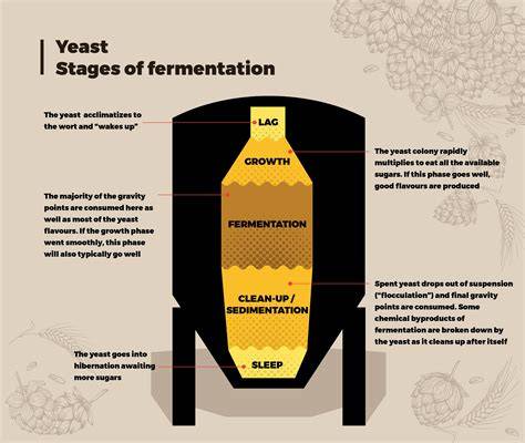 ceremony chart of fermentation stages