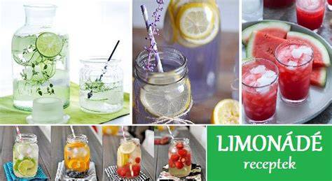 frissítő limonádé és koktél grafika