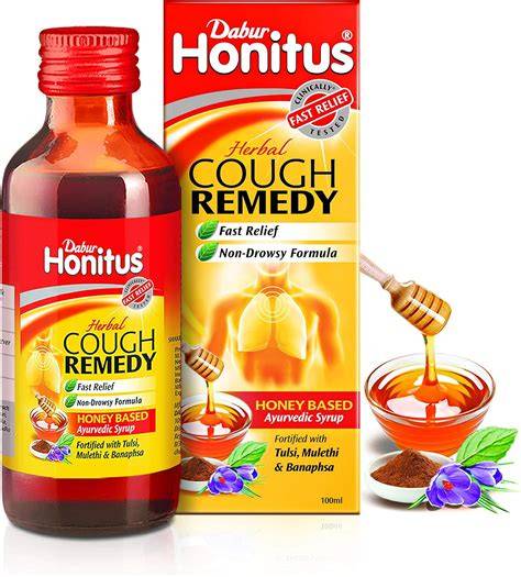 illustration of herbal cough remedy components