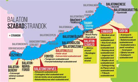 Balatonlelle déli part borászatok panorámája