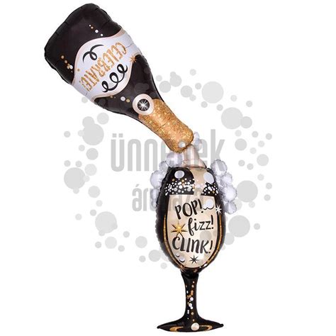 Pezsgősüveg és pohár