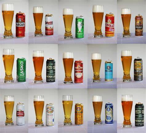 lager sör típusok vizuálisan ábrázolása