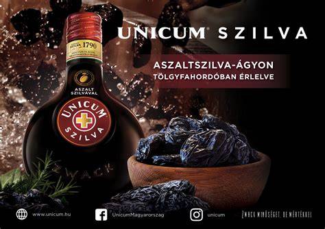 Illustrative infographic on Unicum Szilva production