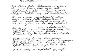 Petőfi Sándor kézirata