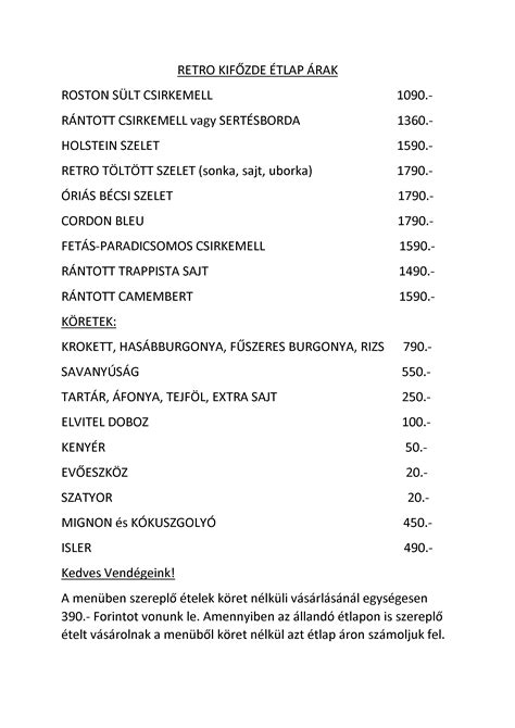 Prágai étlap