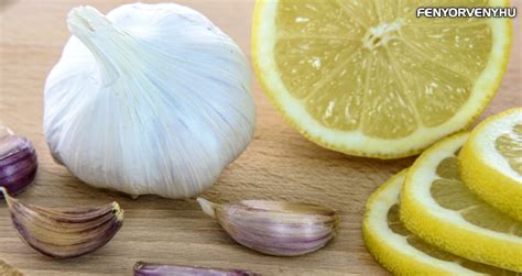 citromos fokhagymás főzet
