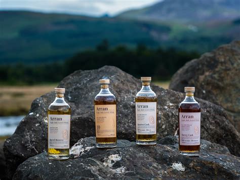 Különböző Arran whisky palackok