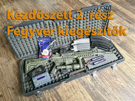 Fegyver és kiegészítők kombinációja