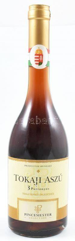 Pelle Pince Tokaji Aszú palack és pohár