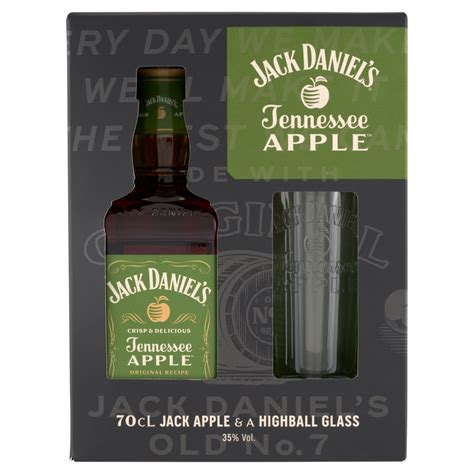 Jack Daniel's Apple Whiskey üveg és pohár