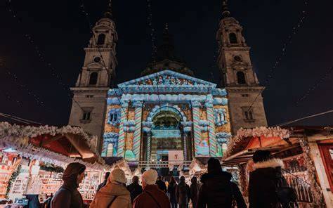 Adventi Ünnep a Bazilikánál - 3D fényjáték