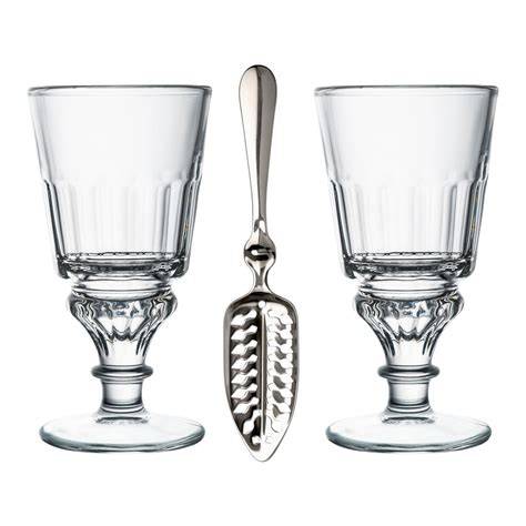 absinthe szemléltető pohár és louche