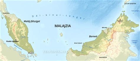 Malajzia térképe