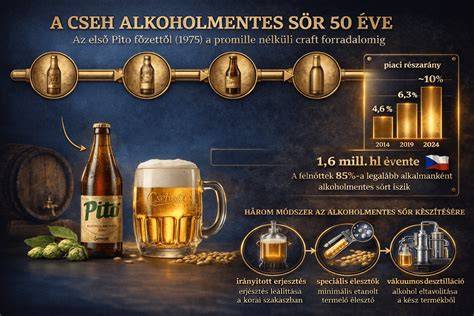 alkoholmentes sör grafika és összetevők