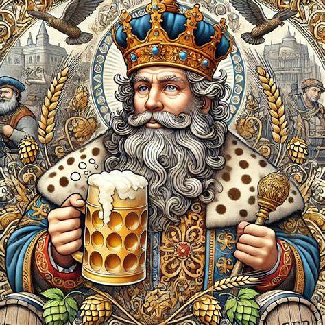 illusztráció Gambrinus hagyománya