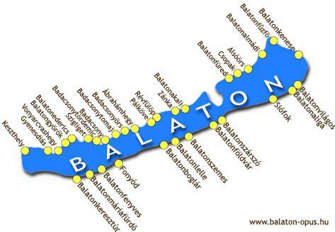 Balaton parti fesztivál helyszín térkép