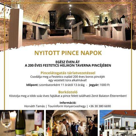 boros rendezvénysorozat képe a nyitott pince-részről
