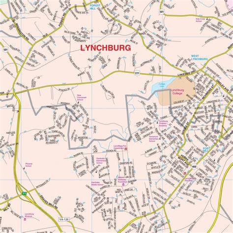 Lynchburg üzem térképe
