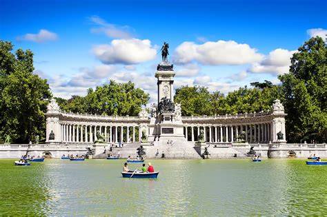 El Retiro Park térkép és rózsakert