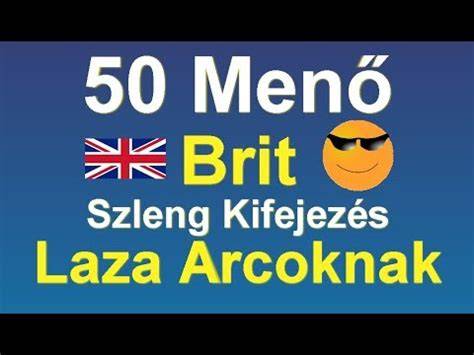 Brit szleng klasszikus kifejezések ábrája