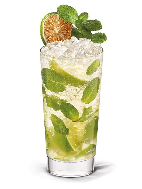 Mojito pohár mentalevelekkel és lime-mal