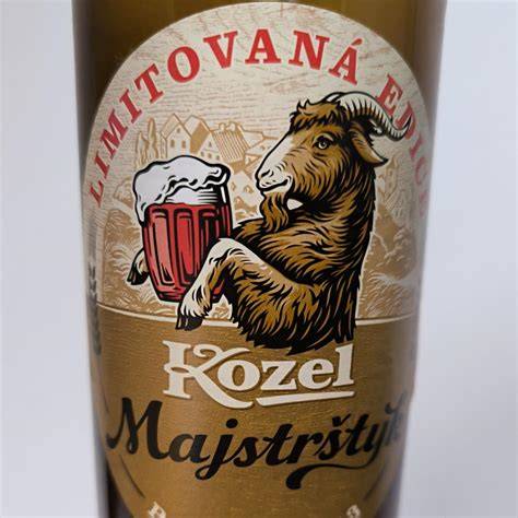 Kozel sört főző gyár régi címkéje