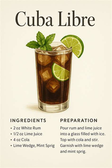 Cuba Libre vizuális összefüggés infografika