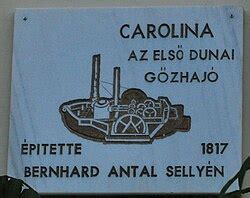 Bernhard Antal gőzhajója, a Carolina