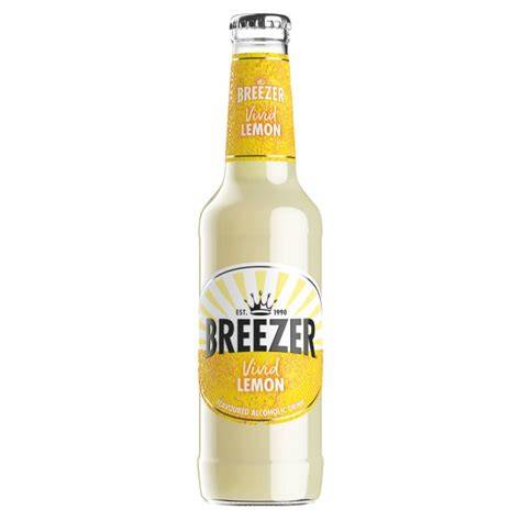 Bacardi Breezer Citrom üveg és pohár