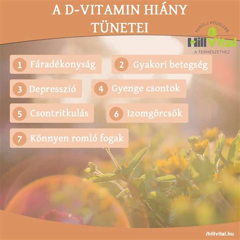 D-vitamin hiány tünetei