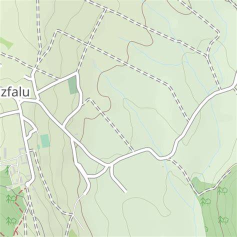 térkép a falu déli részéről