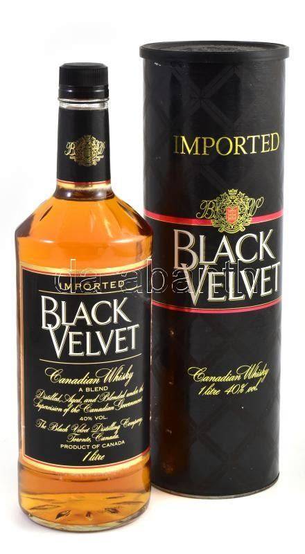 Black Velvet palack és üvegtál