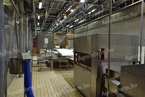 Élelmiszeripari üzem modern gépekkel