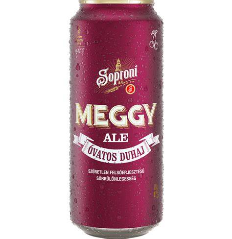 Soproni Meggy Ale címkép egyszerű és letisztult dizájn